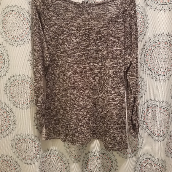 Miss Chievous grey sweater with cream lace detail - Picture 3 of 3